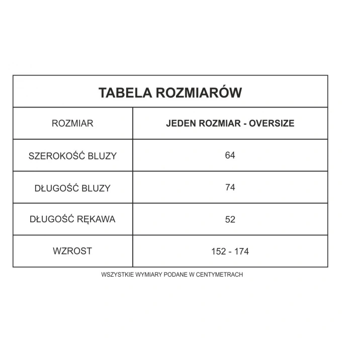 Bluza oversize LOVE ROSE